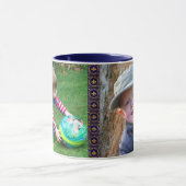 Mug Personnaliser 2 Photo Navy Café Bleu Pour Papa (Centre)