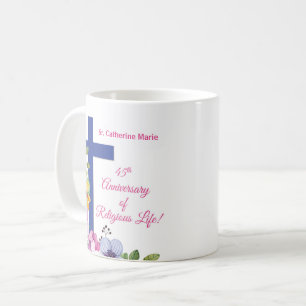 Mug Personnaliser, 45e anniversaire Nun vie religieuse