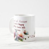 Mug Personnaliser/ Assistant pédagogique /Floral (Devant gauche)