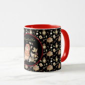 Mug Personnaliser Automne Raccoon Texte et couleur (Devant droit)