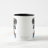 Mug Personnaliser Boxer Aquarelle Cute (Centre)