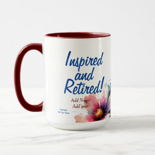 Mug Personnaliser Cadeau Moderne Inspiré et Retraité