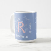 Mug Personnaliser ce modèle, MONOGRAM, FAMILLE, NOM, (Devant gauche)