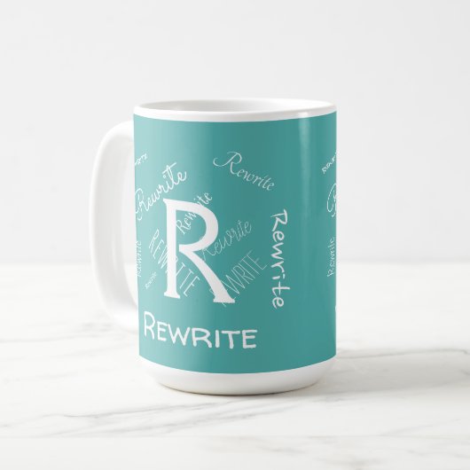 Mug Personnaliser ce modèle, MONOGRAM, FAMILLE, NOM, (Devant gauche)
