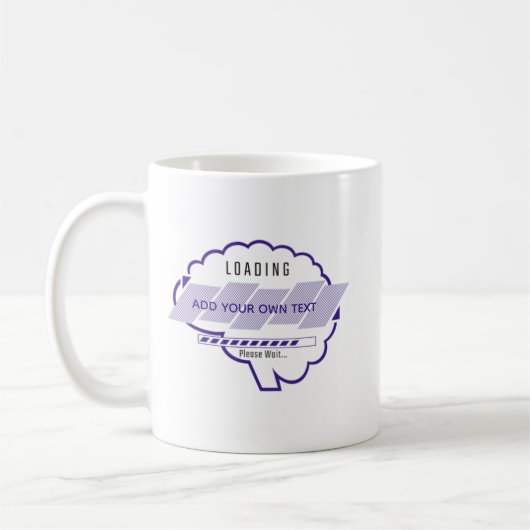 Mug Personnaliser Chargement, Nom, Chargement du cerve (Gauche)