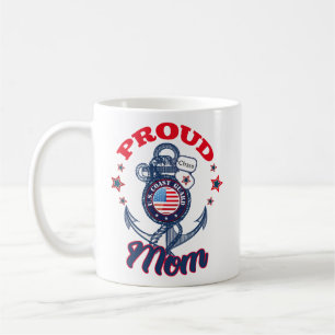 Mug Personnaliser Chien Tag Fier U.S. Coast Guard Mama