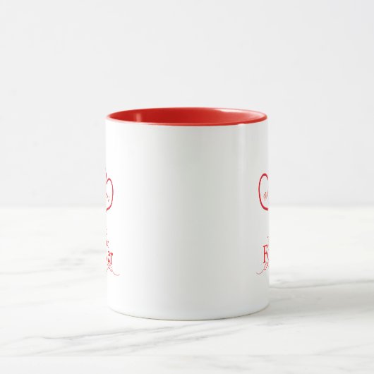Mug Personnaliser Coeurs interconnectés Valentine's (Centre)