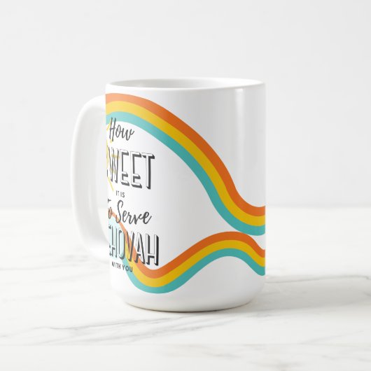 Mug Personnaliser Comment est-il doux de servir l'Éter (Devant gauche)