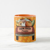 Mug Personnaliser d'automne Citrouille Feuilles d'or (Centre)