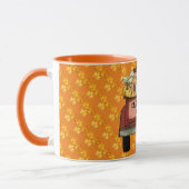 Mug Personnaliser d'automne Citrouille Feuilles d'or (Gauche)