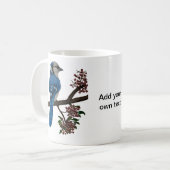 Mug Personnaliser de geai bleu (Devant gauche)