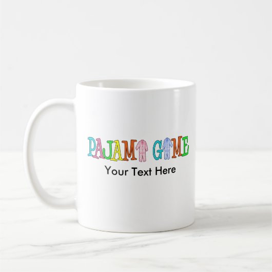 Mug Personnaliser de jeu de pyjama il ! (Gauche)