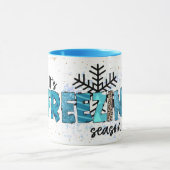Mug Personnaliser de la saison de gel (Centre)