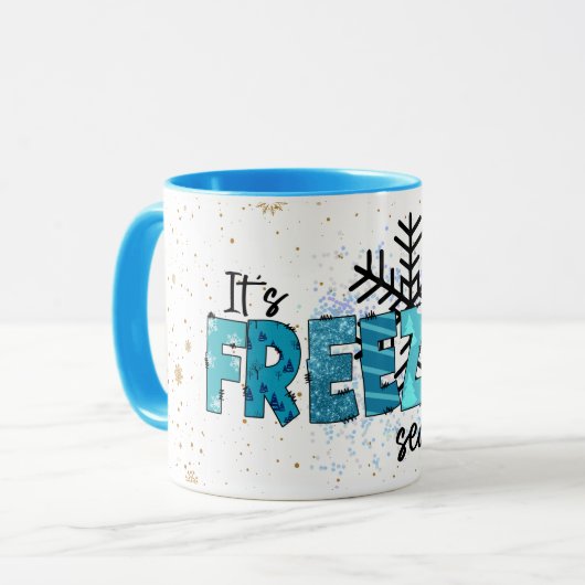 Mug Personnaliser de la saison de gel (Devant gauche)