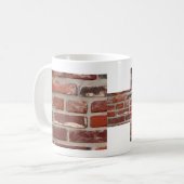 Mug Personnaliser de texture de brique de mur de (Devant gauche)