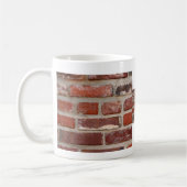 Mug Personnaliser de texture de brique de mur de (Gauche)