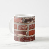 Mug Personnaliser de texture de brique de mur de (Devant gauche)