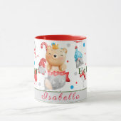 Mug Personnaliser des jours fériés de l'ours Texte et  (Centre)