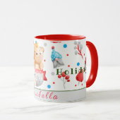 Mug Personnaliser des jours fériés de l'ours Texte et  (Devant droit)