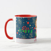 Mug Personnaliser des jours fériés Lion Texte et nom (Gauche)