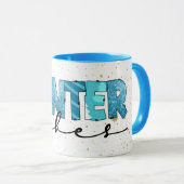 Mug Personnaliser des vibrations d'hiver (Devant droit)