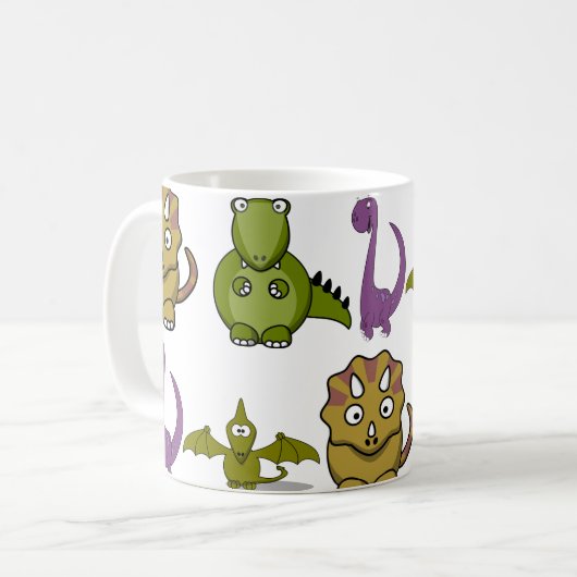 Mug Personnaliser Dinosaur Enfants (Devant gauche)