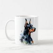 Mug Personnaliser Doberman Pincher Cute (Gauche)