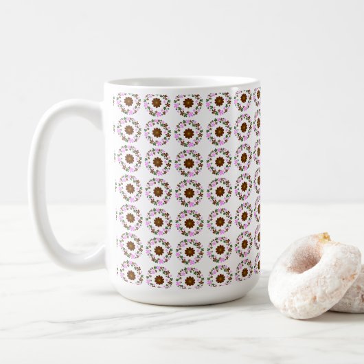 Mug Personnaliser du monogramme (Avec donut)