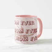 Mug Personnaliser en marbre Parties scintillant rose R (Devant droit)