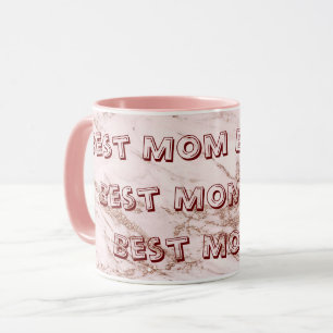 Mug Personnaliser en marbre Parties scintillant rose R