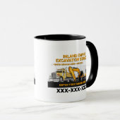 Mug Personnaliser Excavation Générale Entrepreneur Con (Devant droit)