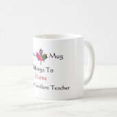 Mug Personnaliser excellent enseignant Leaf universel (Devant droit)