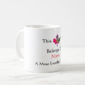 Mug Personnaliser excellent enseignant Leaf universel (Devant gauche)