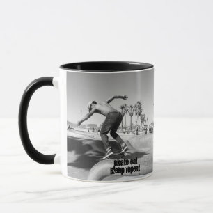 Mug Personnaliser, Faire du skate Manger Dormir Recomm