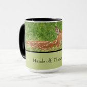 Mug Personnaliser Fawn (Cerf à queue blanche) (Devant gauche)