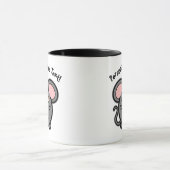 Mug PERSONNALISER Gray Mousie mignonne (Centre)