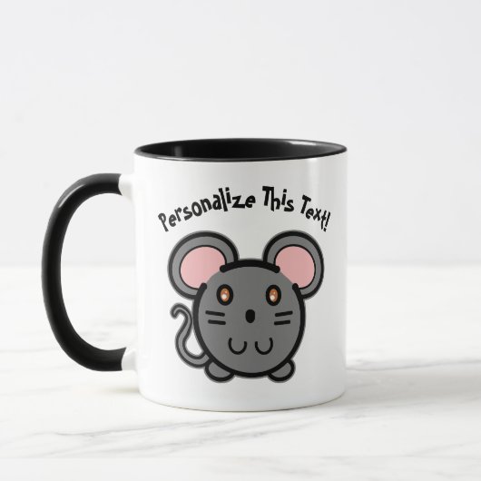 Mug PERSONNALISER Gray Mousie mignonne (Gauche)