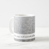 Mug Personnaliser Gris Mosaïque Chaleureux (Devant gauche)