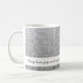 Mug Personnaliser Gris Mosaïque Chaleureux (Gauche)