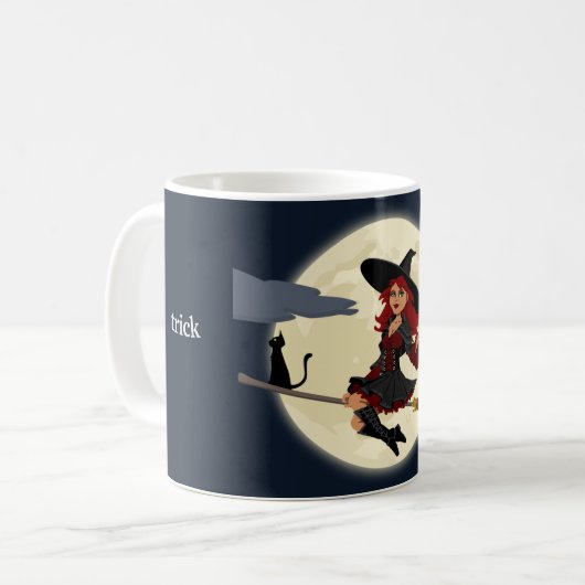 Mug Personnaliser Halloween Witch Design (Devant gauche)