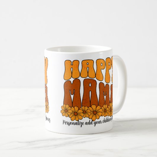 Mug Personnaliser Happy Mama Browns (Devant droit)
