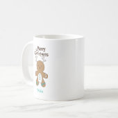 Mug Personnaliser-Il Noël Ours De Cerf Épinglette Homm (Devant gauche)