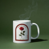 Mug Personnaliser Janvier Mois de naissance Fleur Cafe