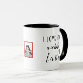 Mug Personnaliser Je T'Aime Un Coeur Latte Entier (Devant droit)