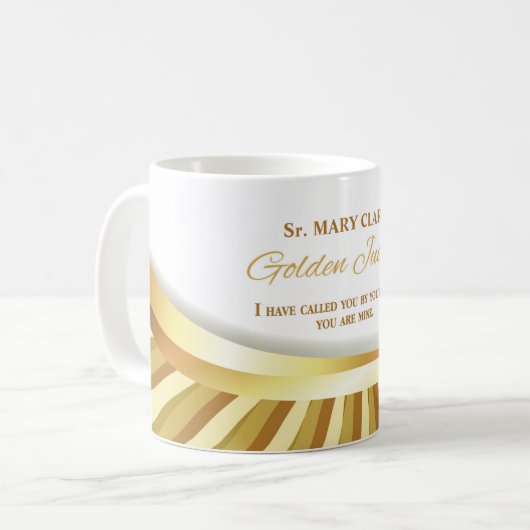Mug Personnaliser, Jubilé d'or de la vie religieuse, (Devant gauche)
