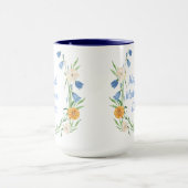 Mug Personnaliser la fête des mères Floral (Centre)