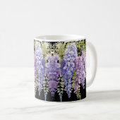 Mug Personnaliser la glycine de l'aquarelle violette f (Devant droit)