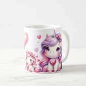 Mug Personnaliser la licorne d'anniversaire (Devant droit)