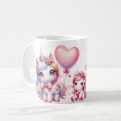 Mug Personnaliser la licorne d'anniversaire (Devant gauche)