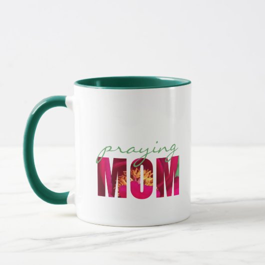 Mug Personnaliser la note "Payer maman" Floral Christi (Gauche)